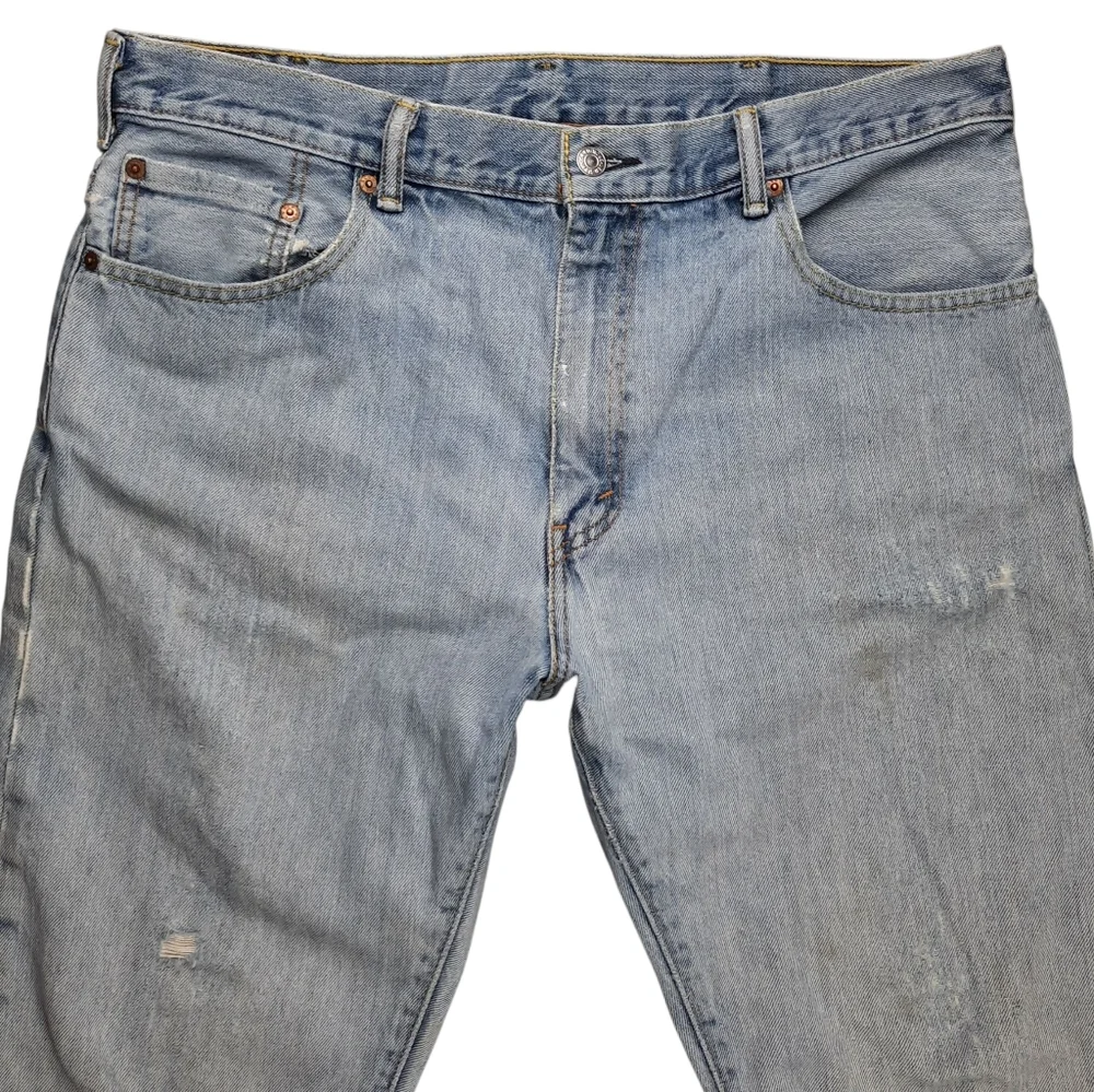 Levi's 517 100% Cotton Stonewash Distressed Boot Cut Jeans SZ 38x32